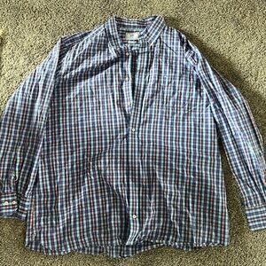 Southern Tide Blue Checkered Men's Shirt